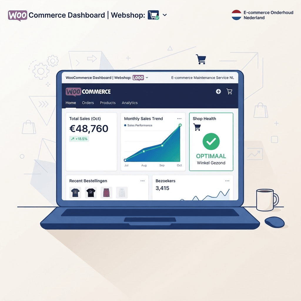 WooCommerce onderhoud en webshopoptimalisatie door De Website Winkel